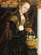 Lucas Cranach Die Heilige Dorothea oil painting on canvas